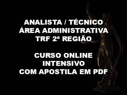 Analista / Técnico Judiciário - Área Administrativa - TRT 2ª Região - Curso Online com Apostila em PDF
